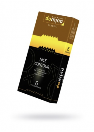 Презервативы DOMINO CLASSIC Nice Contour, с рифленой поверхностью, 6 шт